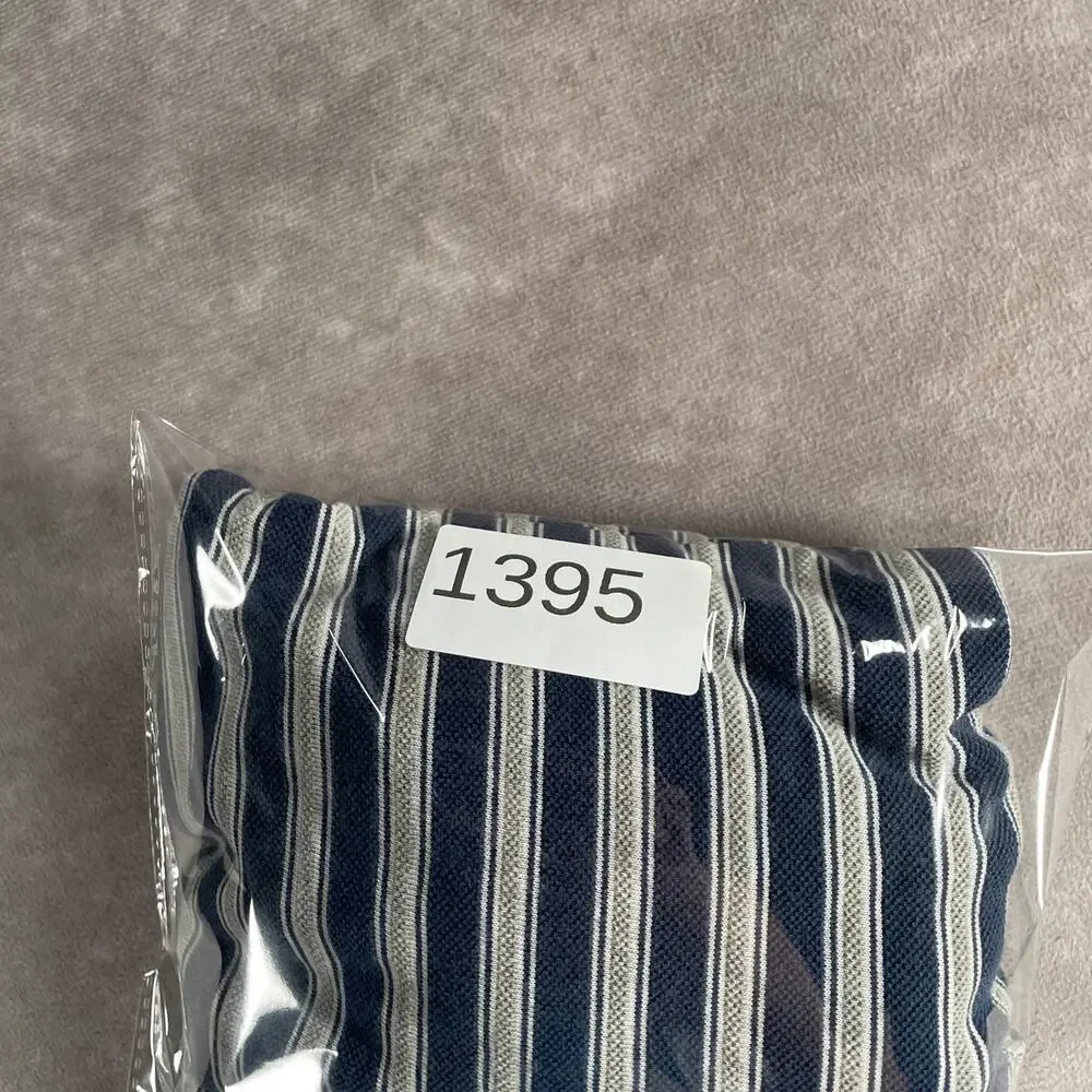 Vintage Polo Ralph Lauren Striped Polo Shirt Navy 100% Cotton Men's Size Large
